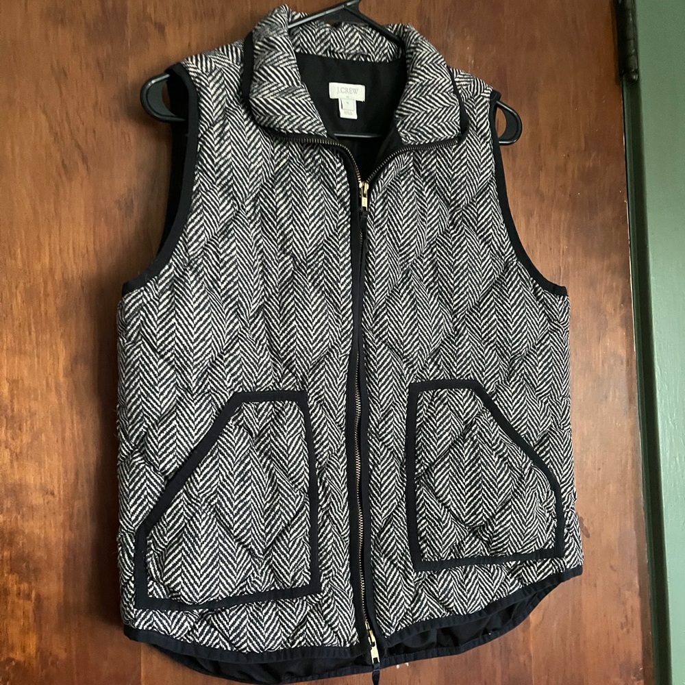 J. Crew Herringbone Patterned Vest - image 4